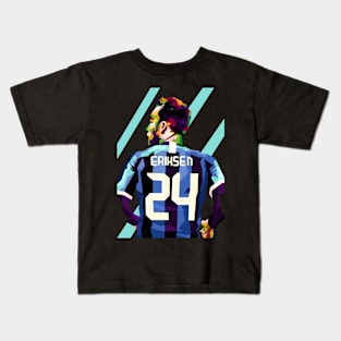 Eriksen Football In Wpap Art Kids T-Shirt